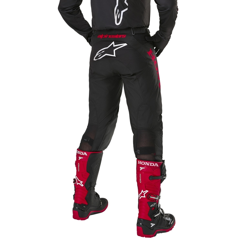 Motokrosové kalhoty Alpinestars Racer Iconic Honda kolekce černo-červené