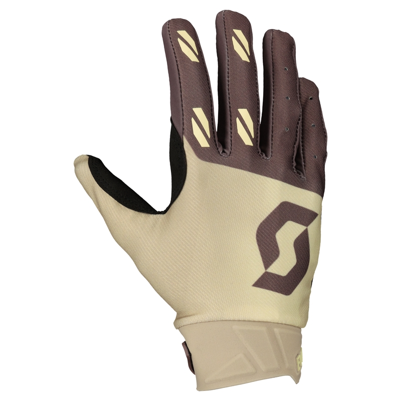 Motokrosové rukavice SCOTT EVO FURY béžovo-hnědé