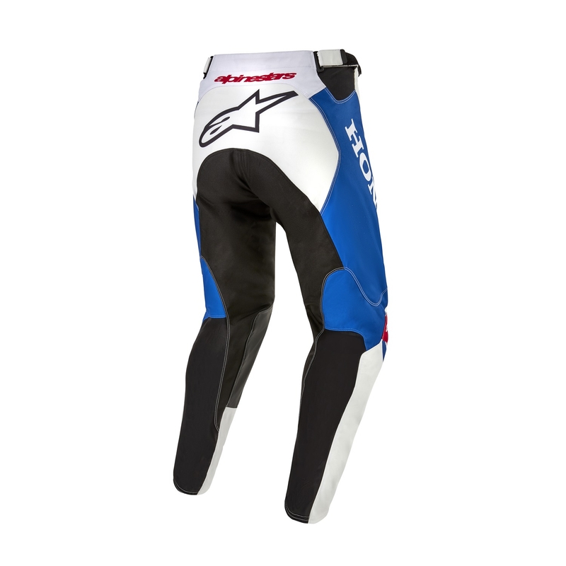 Motokrosové kalhoty Alpinestars Racer Iconic Honda kolekce bílo-modro-červeno-černé