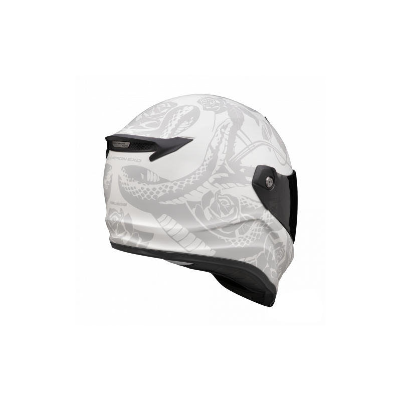 Integrální helma na motorku Scorpion Covert FX Dragon matně šedo-stříbrná