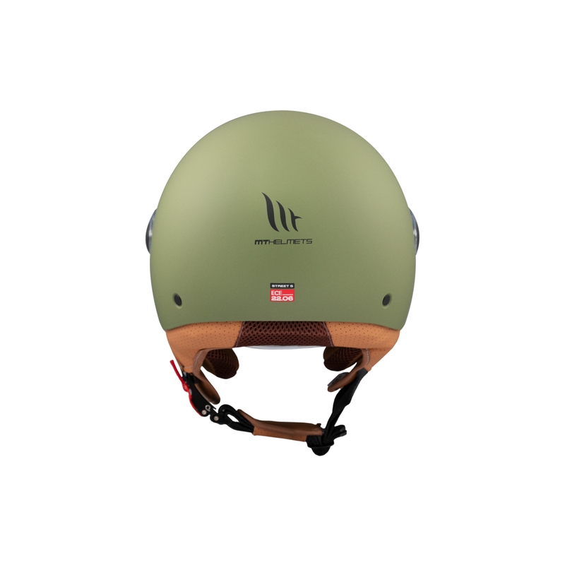 Otevřená helma na motorku MT Street S matná zelená