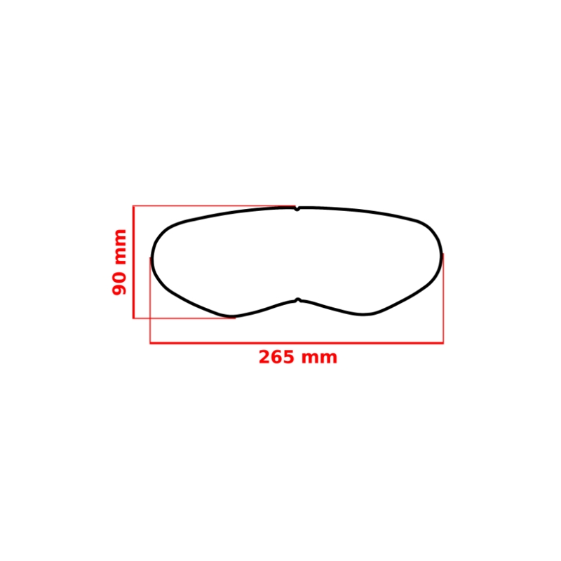 Univerzální protimlžící fólie pro enduro přilby FogCity Easy