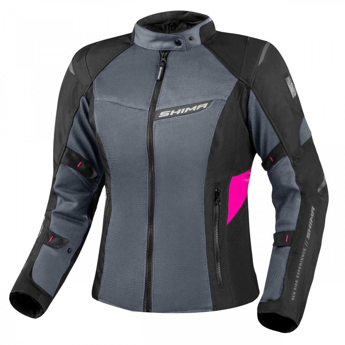 Dámská bunda na motorku Shima Rush Vent 2.0 černo-růžová Velikost: L