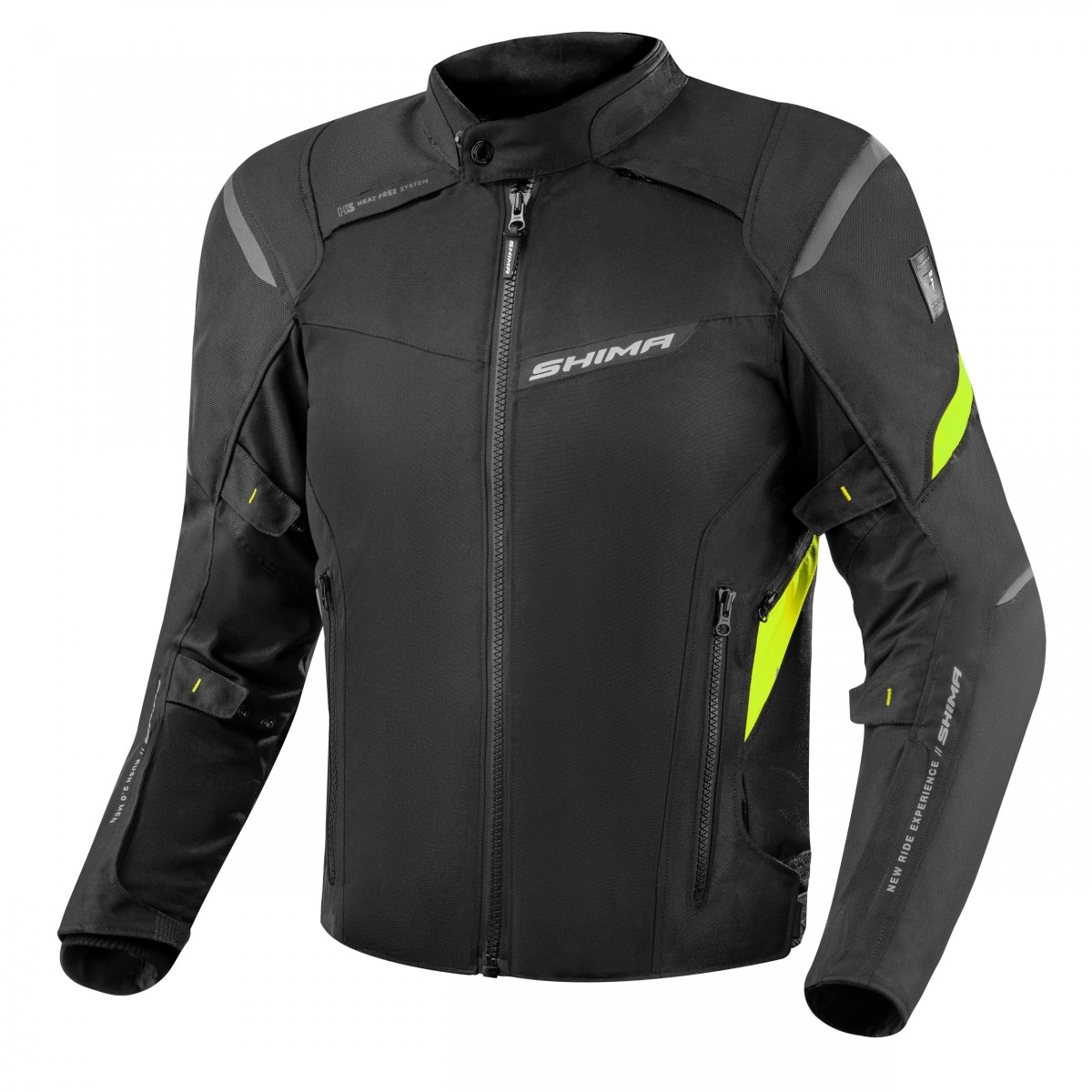 Bunda na motorku Shima Rush 2.0 černo-fluo žlutá Velikost: S
