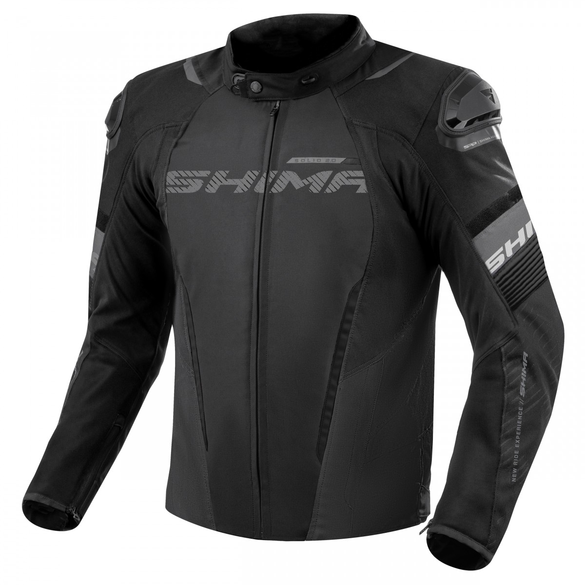 Bunda na motorku Shima Solid 2.0 černá Velikost: S