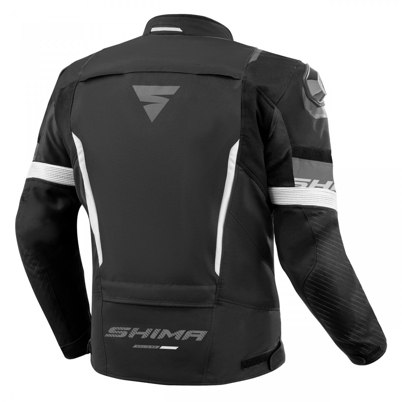 Bunda na motorku Shima Solid 2.0 černo-bílá