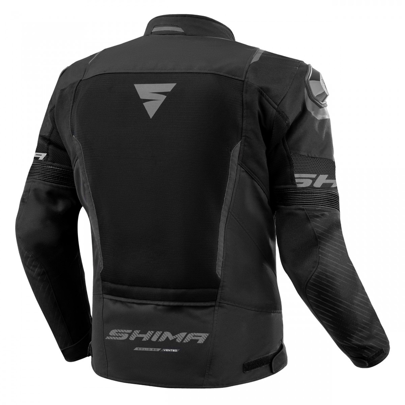 Bunda na motorku Shima Solid 2.0 Vent černá
