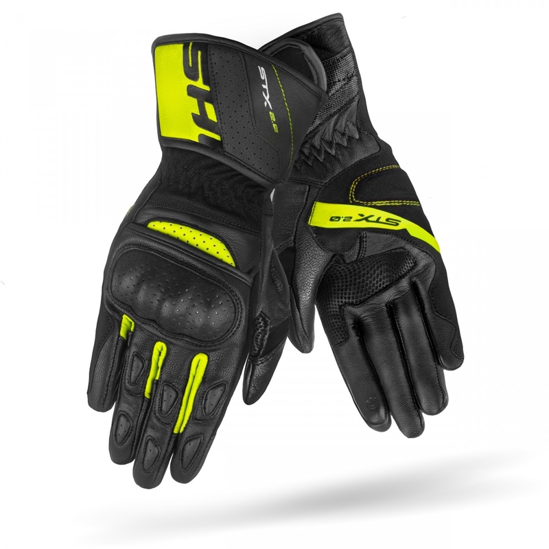 Rukavice na motorku Shima STX 2.0 černo-fluo žluté