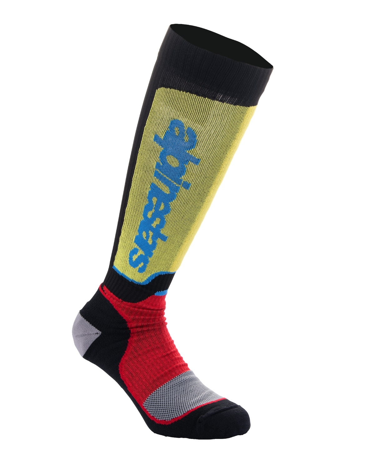 Ponožky Alpinestars MX Plus černo-červeno fluo-žluto fluo-modré Velikost: S