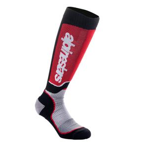 Ponožky Alpinestars MX Plus 2024 černo-červeno-šedé