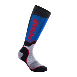Dětské ponožky Alpinestars MX Plus 2024 černo-červeno-modro-šedé