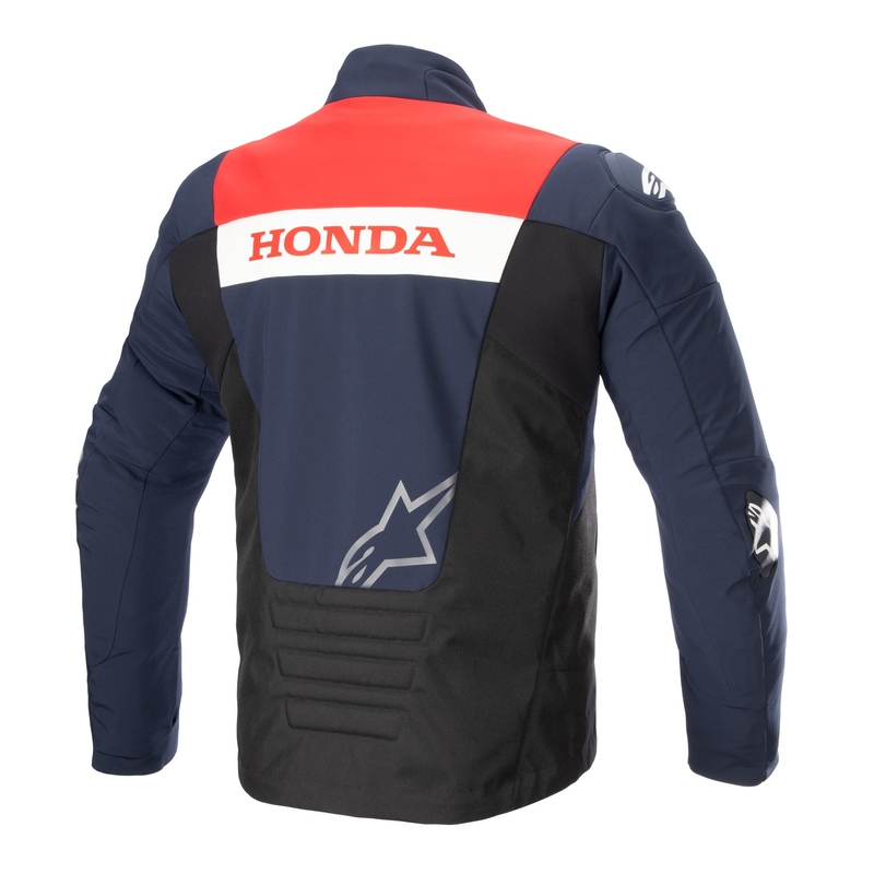 Bunda na motorku Alpinestars SMX Waterproof Honda modro-černo-červeno-bílá