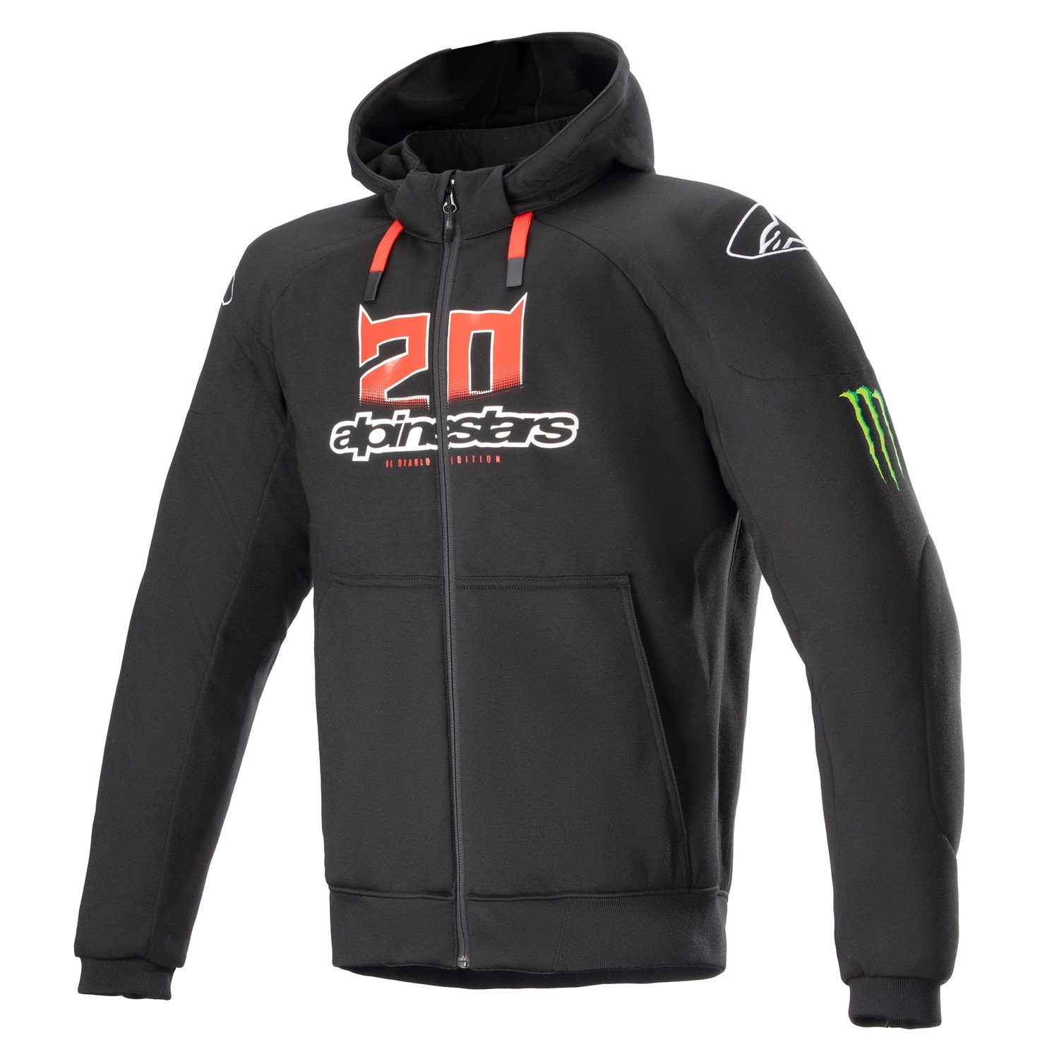 Bunda na motorku Alpinestars Chrome Ignition Monster FQ20 černo-červeno-bílo-zelená Velikost: S