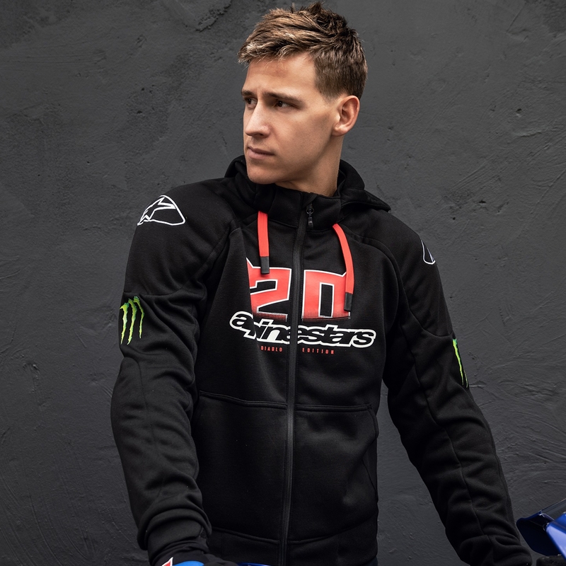 Bunda na motorku Alpinestars Chrome Ignition Monster FQ20 černo-červeno-bílo-zelená