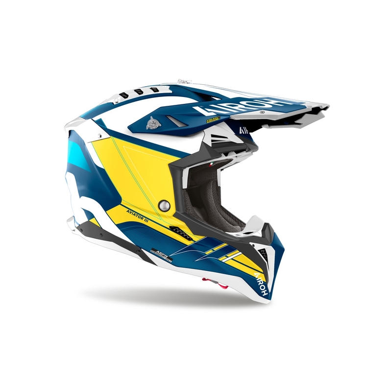 Motokrosová helma Airoh Aviator 3 Saber matná modrá