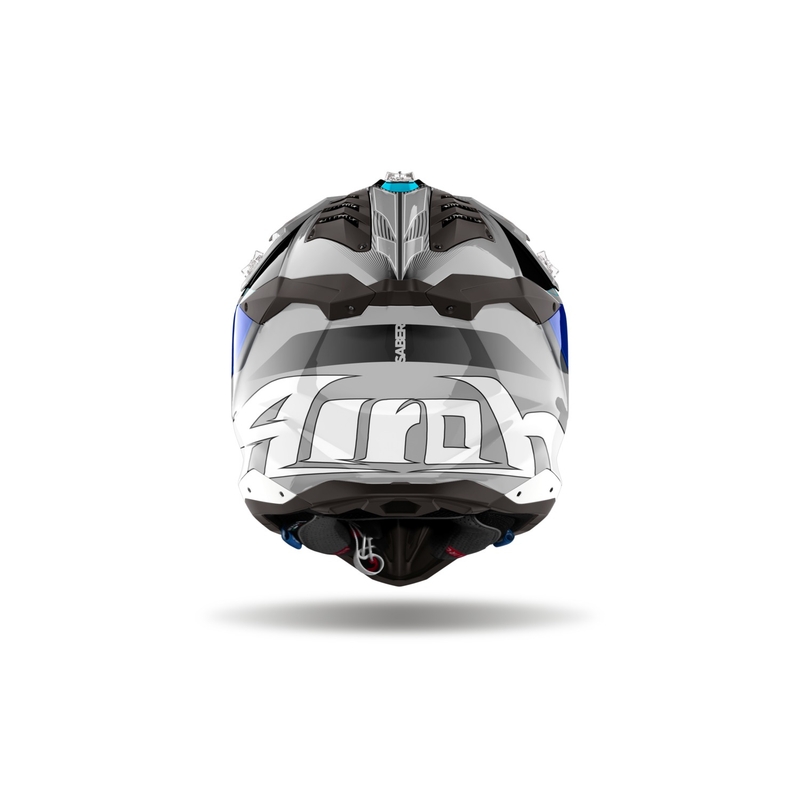 Motokrosová helma Airoh Aviator 3 Saber lesklá modrá