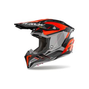 Motokrosová helma Airoh Aviator 3 Saber 2024 lesklá oranžová