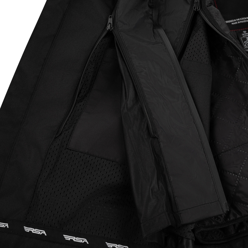 Bunda na motorku RSA Dakar 2 pískovo-černo-červená