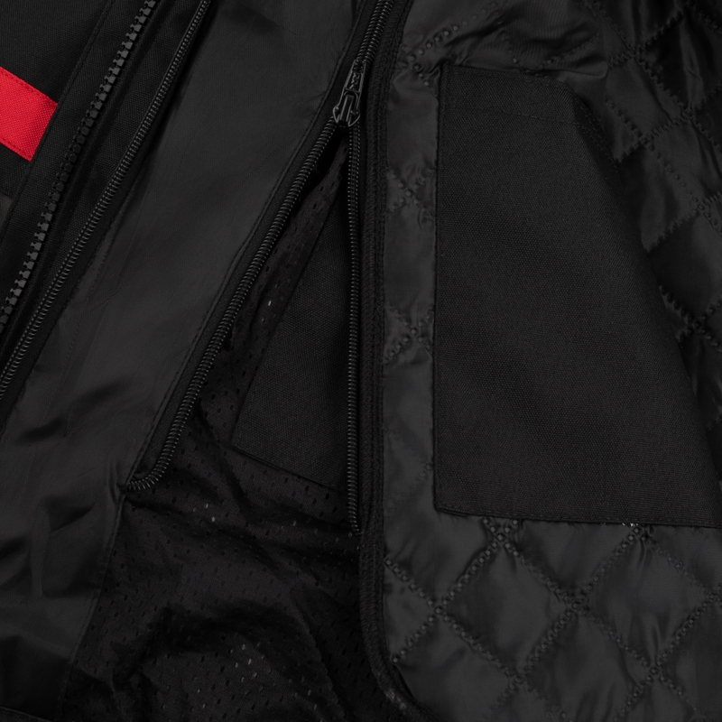 Bunda na motorku RSA Storm černo-šedo-červená