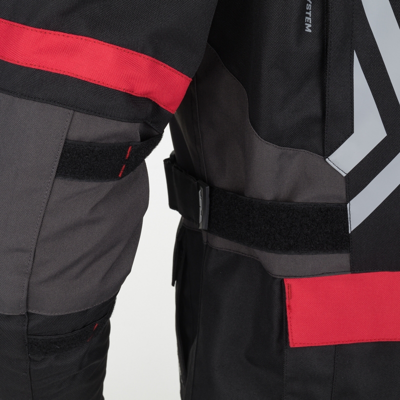 Bunda na motorku RSA Storm černo-šedo-červená