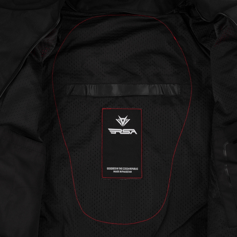 Bunda na motorku RSA Storm černo-šedo-červená
