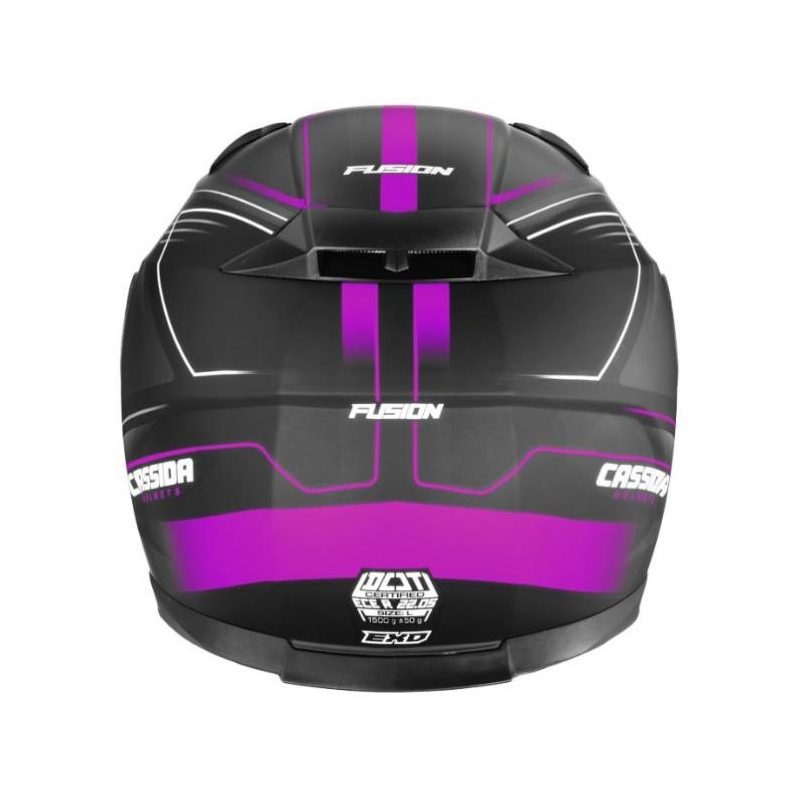 Přilba na motorku Cassida Apex Fusion černo-růžovo-bílá