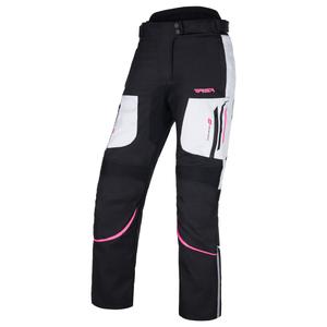 Dámské kalhoty na motorku RSA Wasp černo-růžovo-bílé