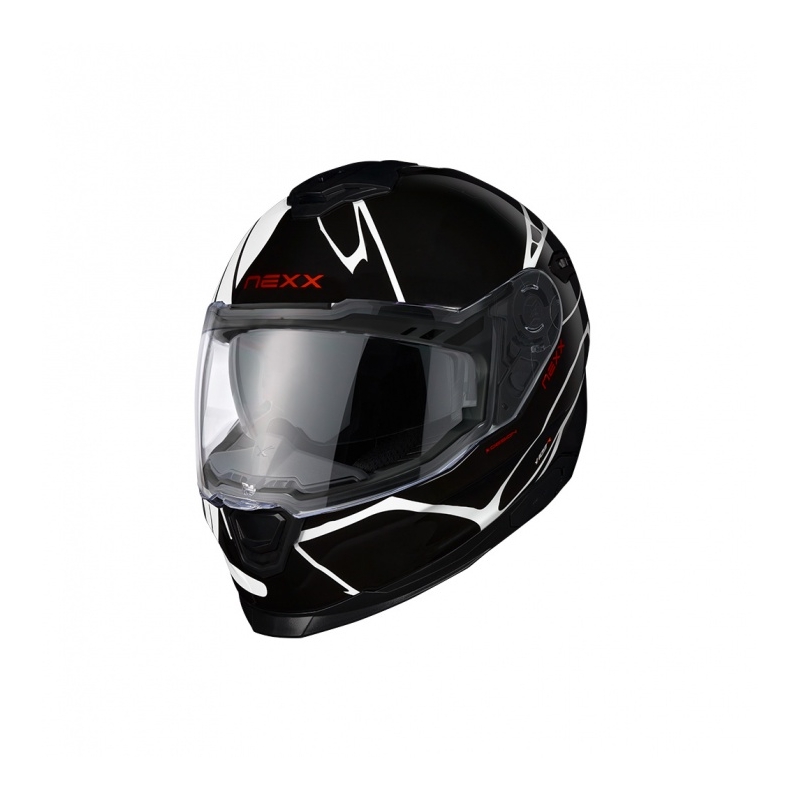 Integrální helma na motorku Nexx Y.100 B-SIDE černo-bílá výprodej