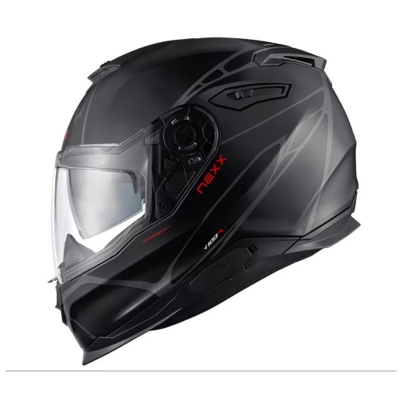Integrální helma na motorku Nexx Y.100 B-SIDE černo-šedá výprodej