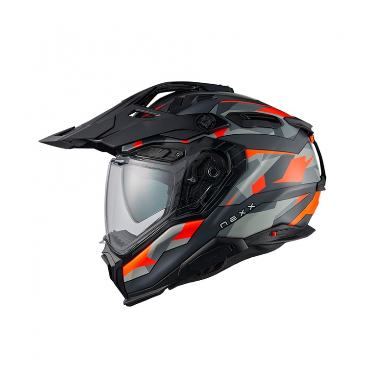 Enduro helma na motorku Nexx X.WED3 Trailmania šedo-oranžová výprodej