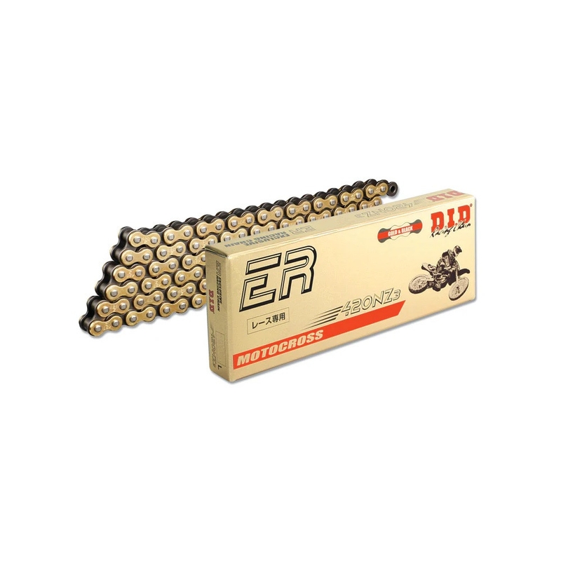 Zesílený netěsněný řetěz D.I.D Chain 420NZ3 SDH 110 článků Zlatá/Černá