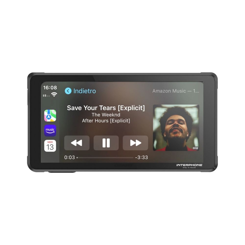 Displej Interphone RIDESYNC Apple CarPlay a Android Auto pro motocykly