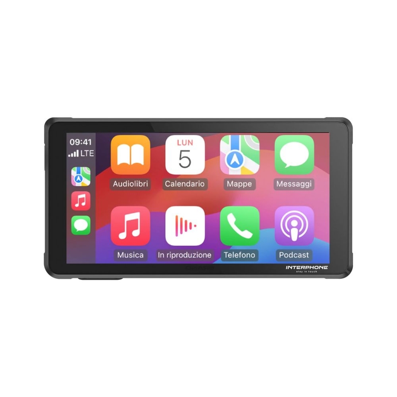 Displej Interphone RIDESYNC Apple CarPlay a Android Auto pro motocykly