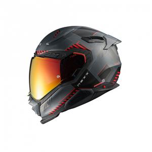 Integrální helma na motorku Nexx X.WST3 Fluence šedo-červená