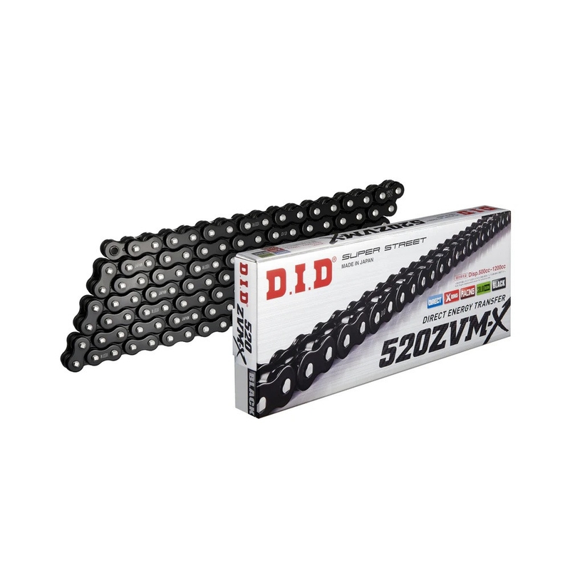 ZVM-X série X-Kroužkový řetěz D.I.D Chain 520ZVM-X 120 článků Black/Black