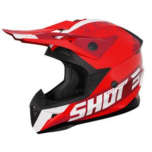 Dětská motokrosová helma Shot Pulse Airfit lesklá červená