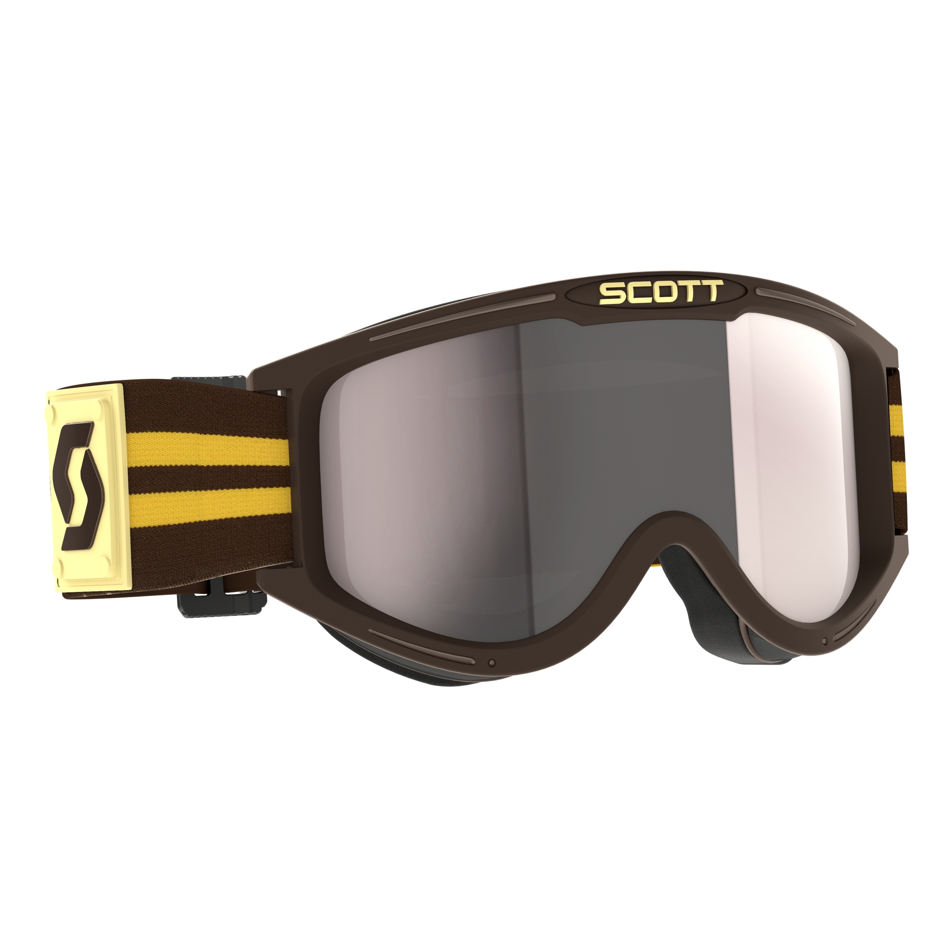 Motokrosové brýle SCOTT 89X Era hnědo-stříbrné