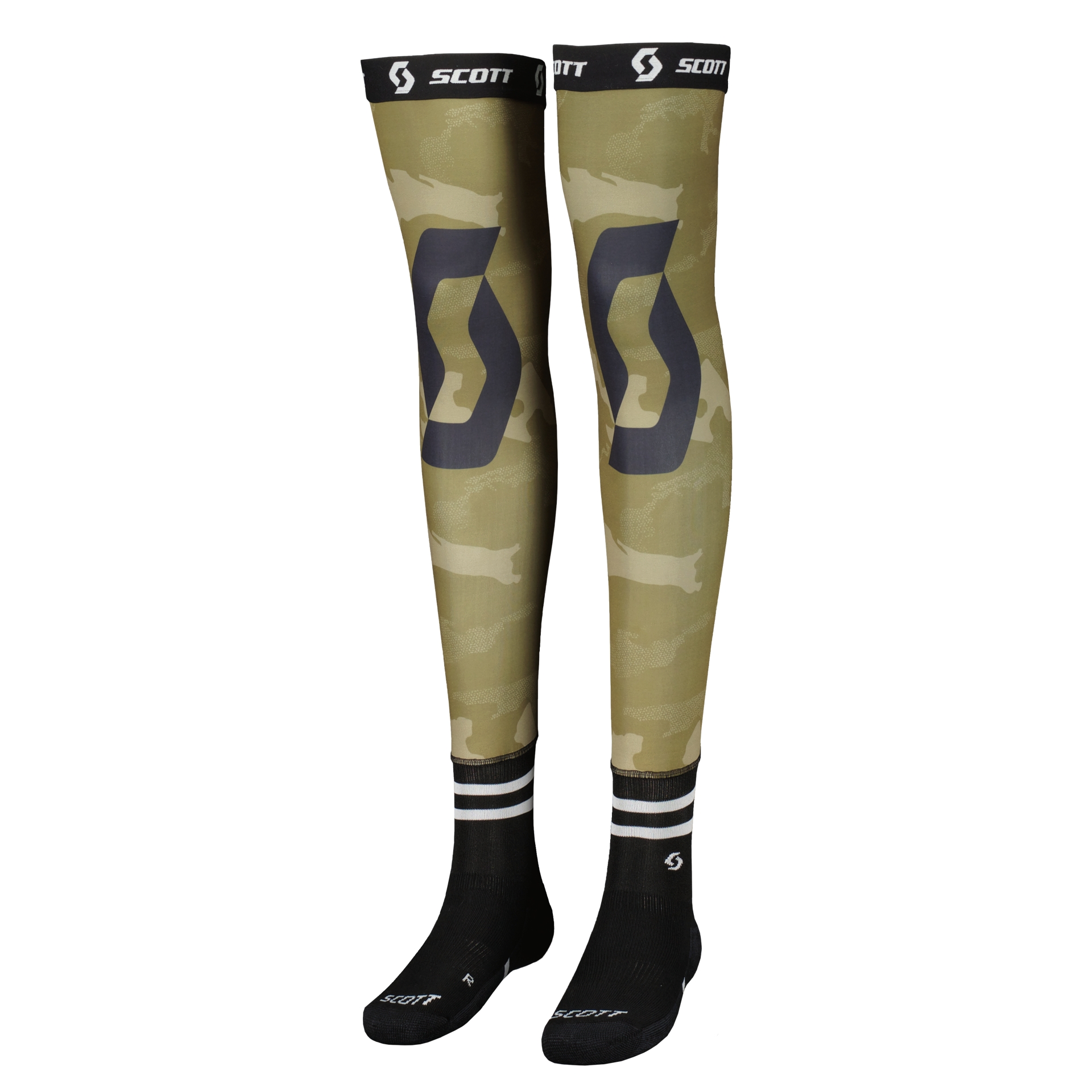 Podkolenky SCOTT Knee Brace camo zelené Velikost: S