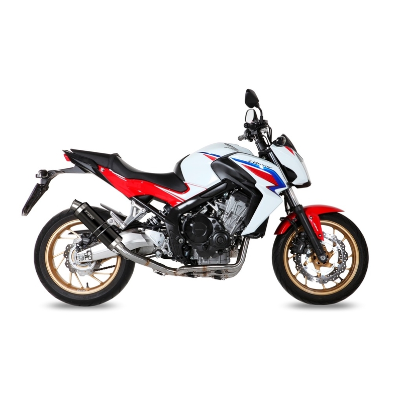 Výfuk kompletní 4x2x1 STORM GP Černá ocel pro HONDA CB 650 F / FA 2014-2020