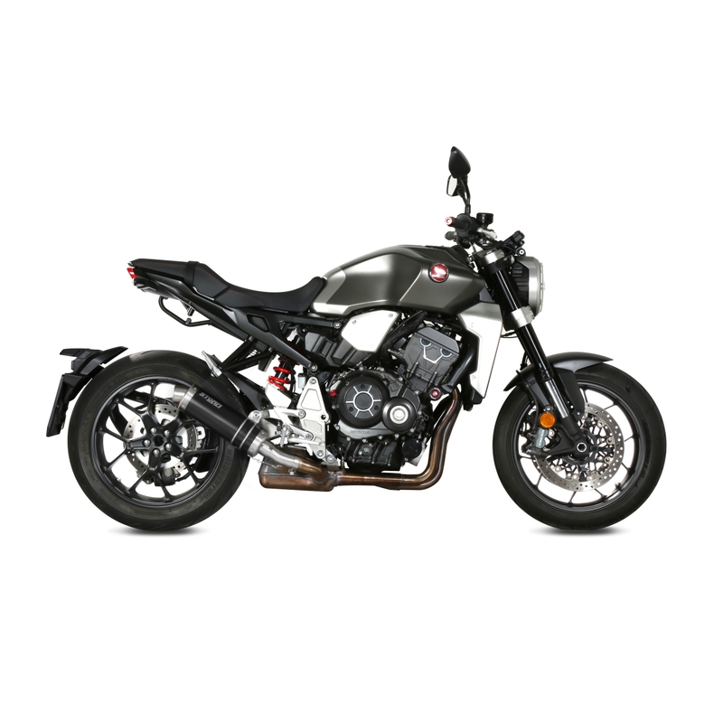 Koncovka výfuku STORM GP Černá ocel pro HONDA CB 1000 R, RA (ABS) 2018-2024, HONDA CB 1000 R Neo Sports Café 2018-2024