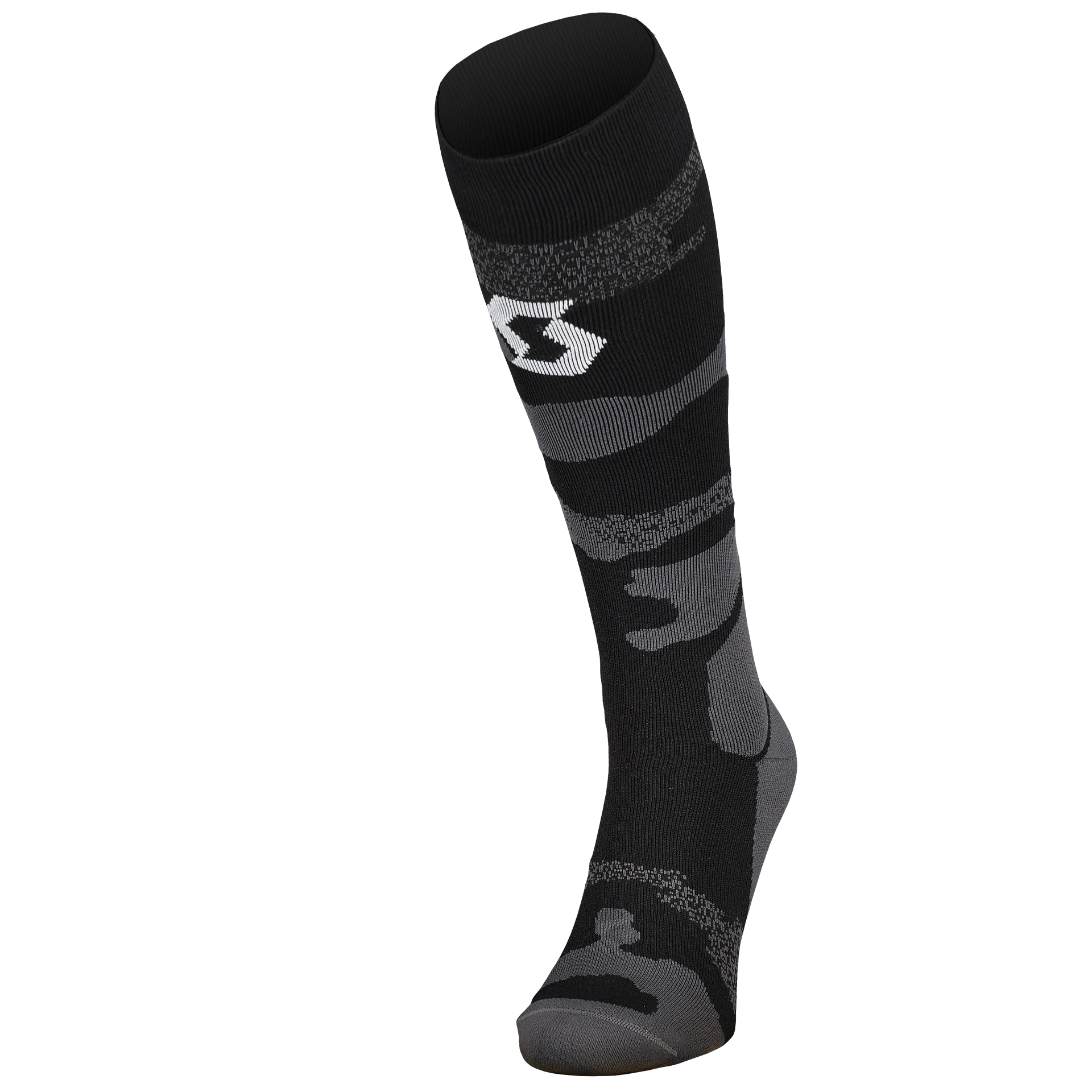 Ponožky SCOTT MID LONG CAMO šedo-bílé Velikost: S