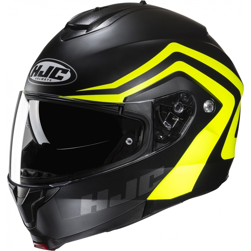Vyklápěcí helma na motorku HJC C91N Nepos MC3HSF černo-fluo žlutá