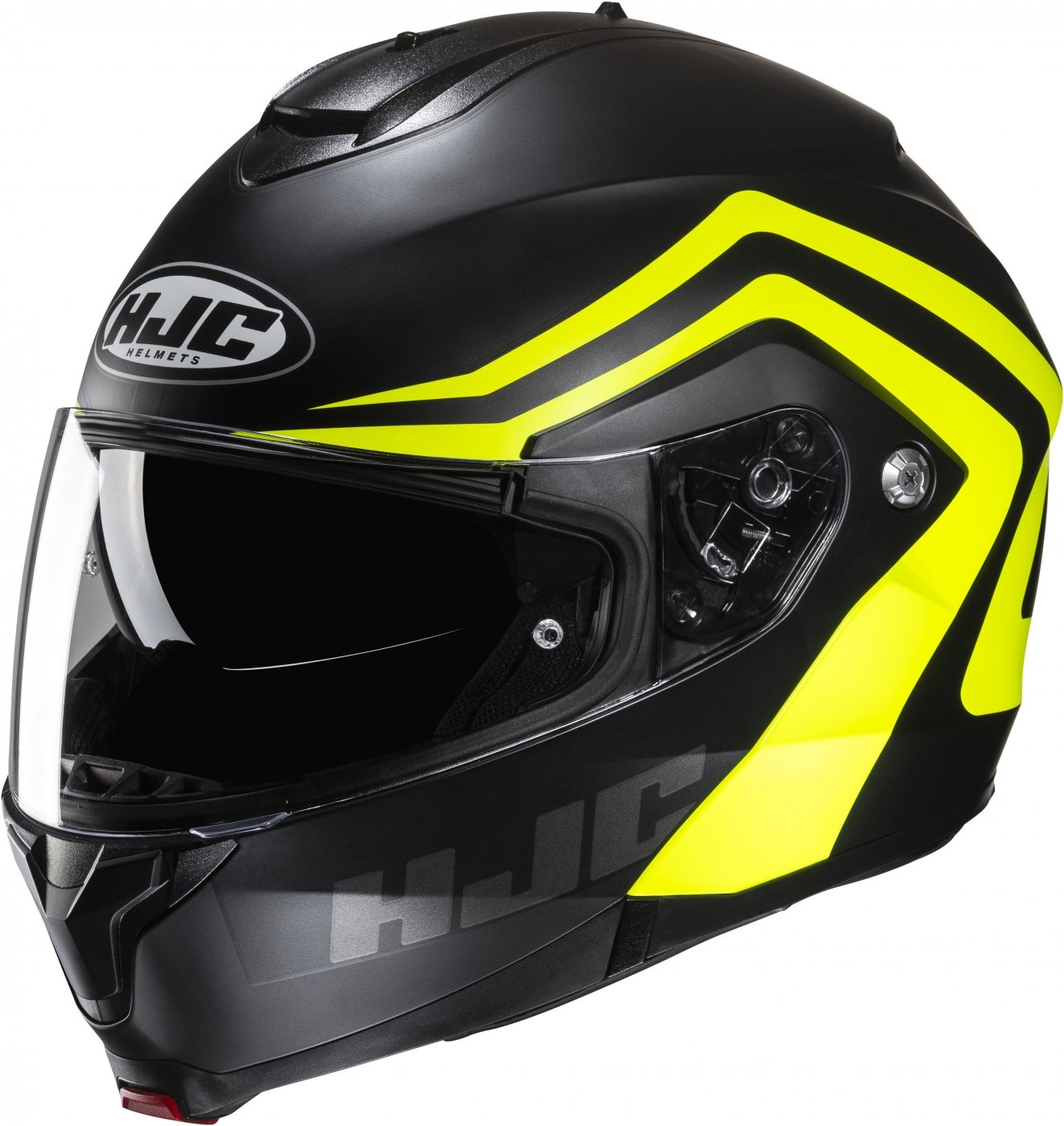 Vyklápěcí helma na motorku HJC C91N Nepos MC3HSF černo-fluo žlutá Velikost: XS