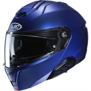 Výklopná přilba na motorku HJC i91 Solid metalická modrá