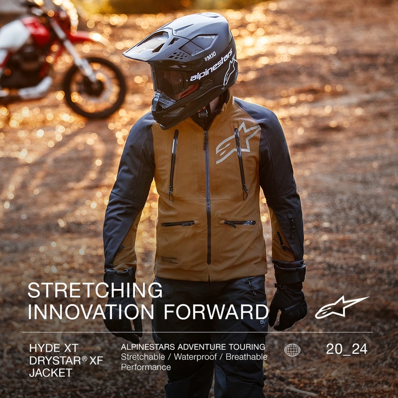 Bunda na motorku Alpinestars Hyde XT Drystar XF pískovo-černá