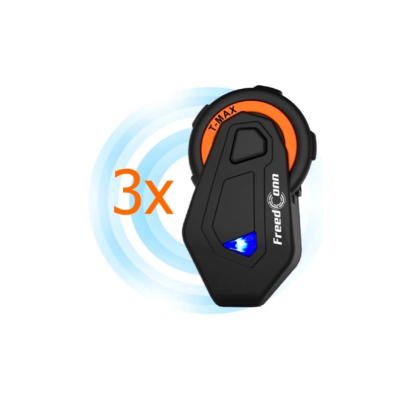 Sada 3 ks Bluetooth Intercomu T-MAX