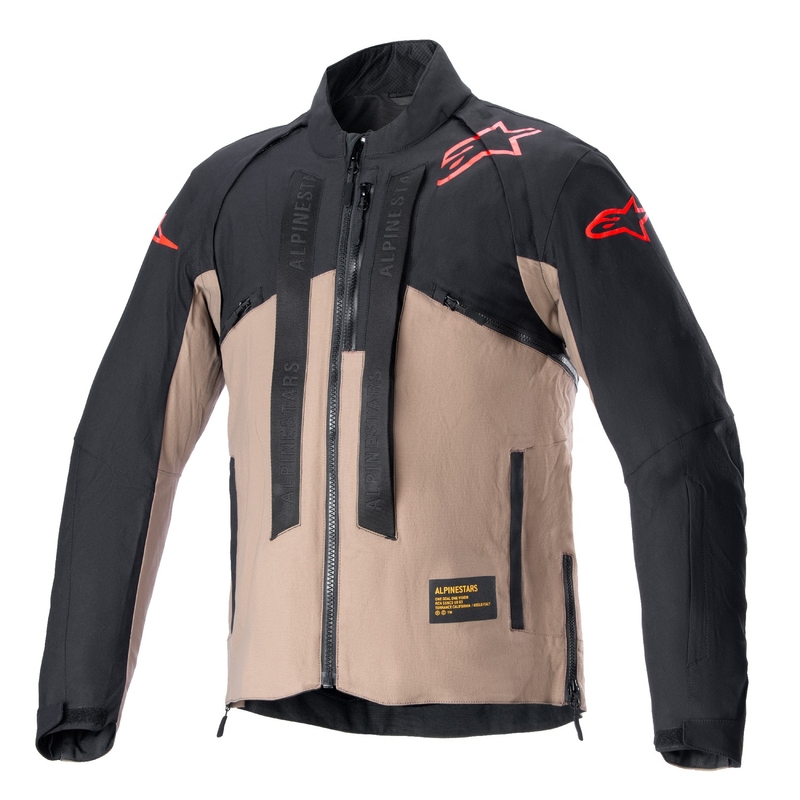 Bunda na motorku Alpinestars Techdura černo-hnědá