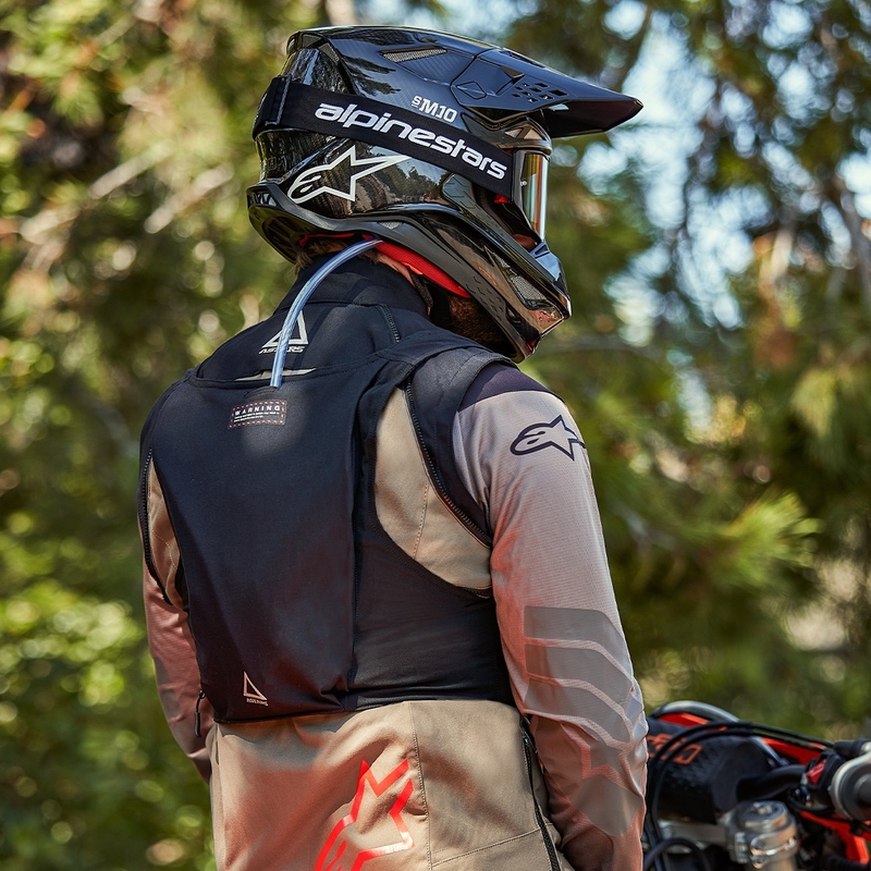 Bunda na motorku Alpinestars Techdura černo-hnědá