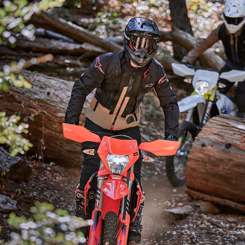 Bunda na motorku Alpinestars Techdura černo-hnědá