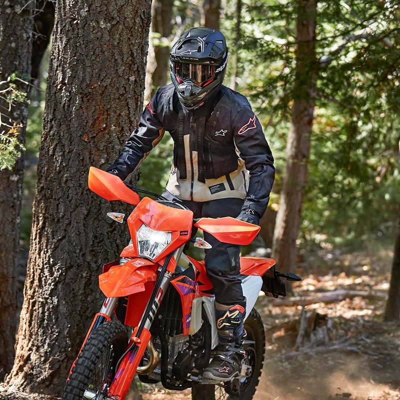 Bunda na motorku Alpinestars Techdura černo-hnědá